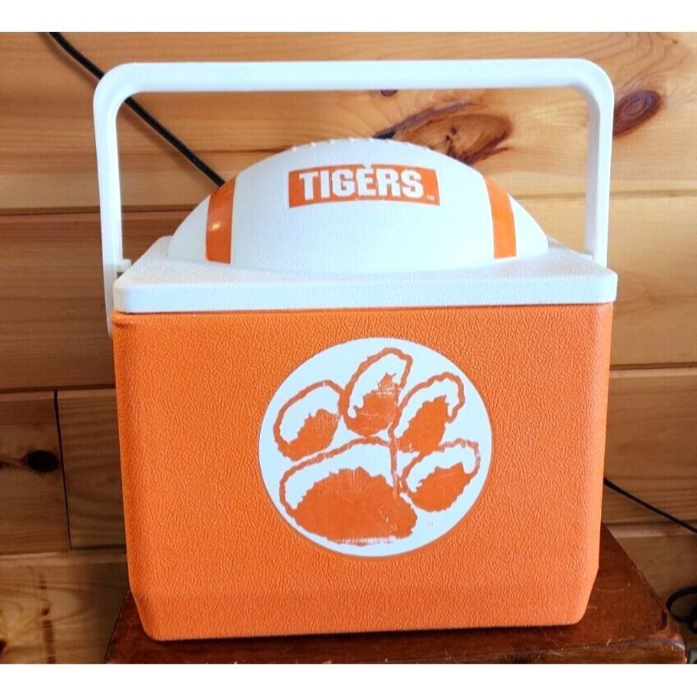 Vintage Clemson University Tigers Football Cooler South Carolina Tailgate NCAA